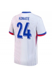 Fotbalové Dres Francie Ibrahima Konate #24 Venkovní Oblečení ME 2024 Krátký Rukáv